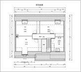 plan de l'étage avec toutes les cotes